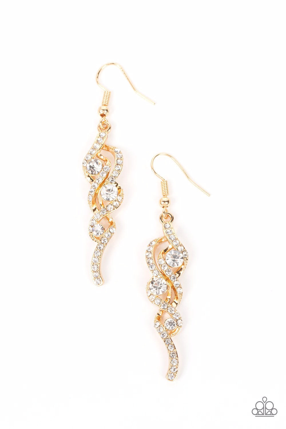 Highly Flammable Gold Earrings (Pinky 193)