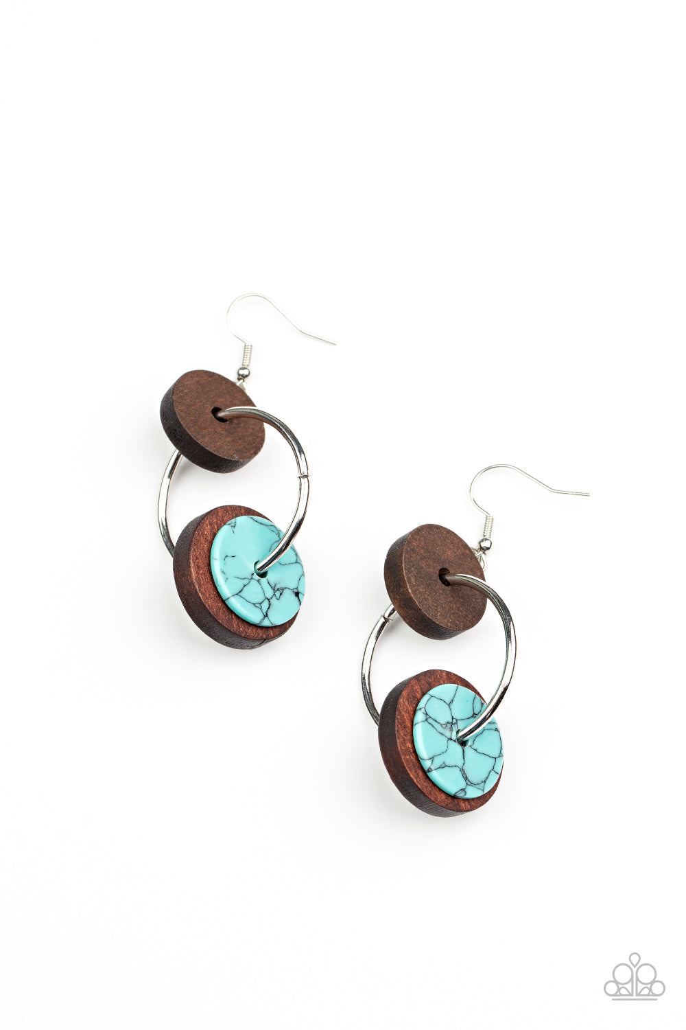 Artisanal Aesthetic Blue Earrings (Pinky 175)