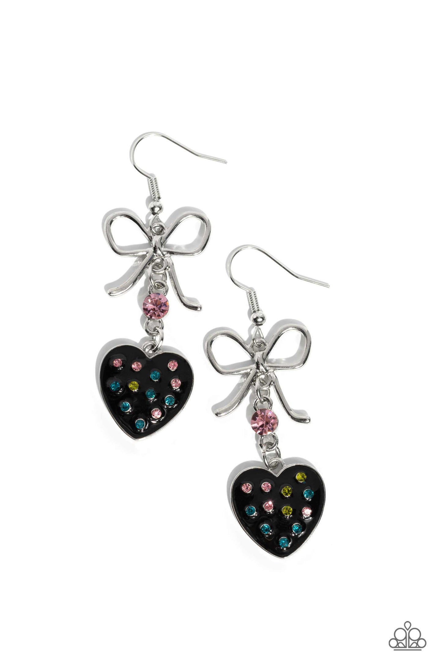 BOW Away Zone Black Earrings (SPICY 1863)