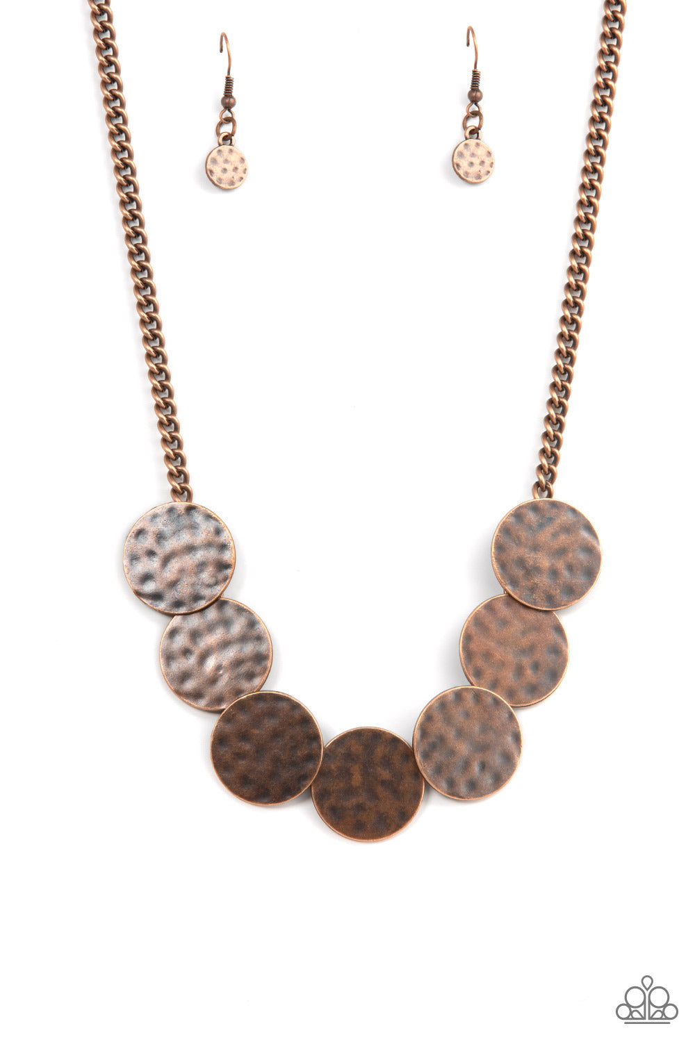 Flip A Coin Copper Necklace (Yellow 132)