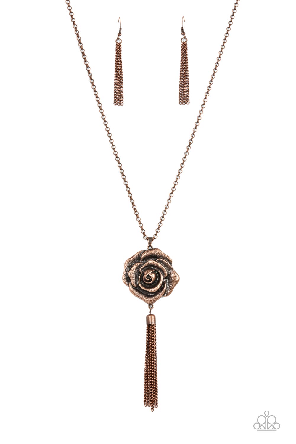 Rozy Redux Copper Necklace (Yellow 137)