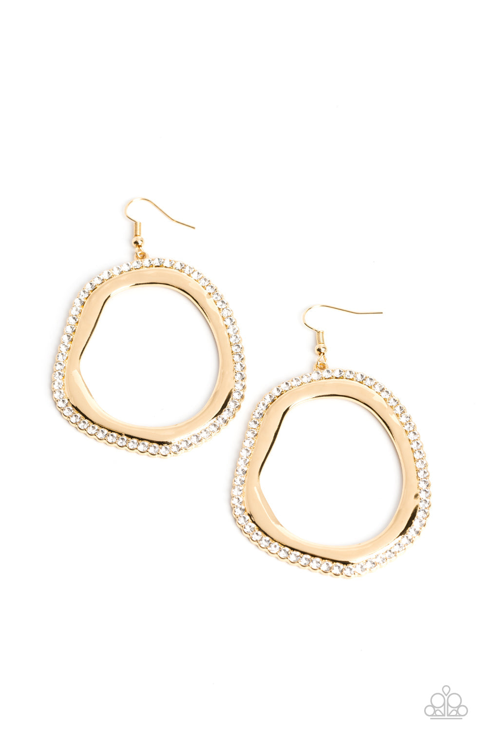 Scintillating Shareholder Gold Earrings (Pinky 119)