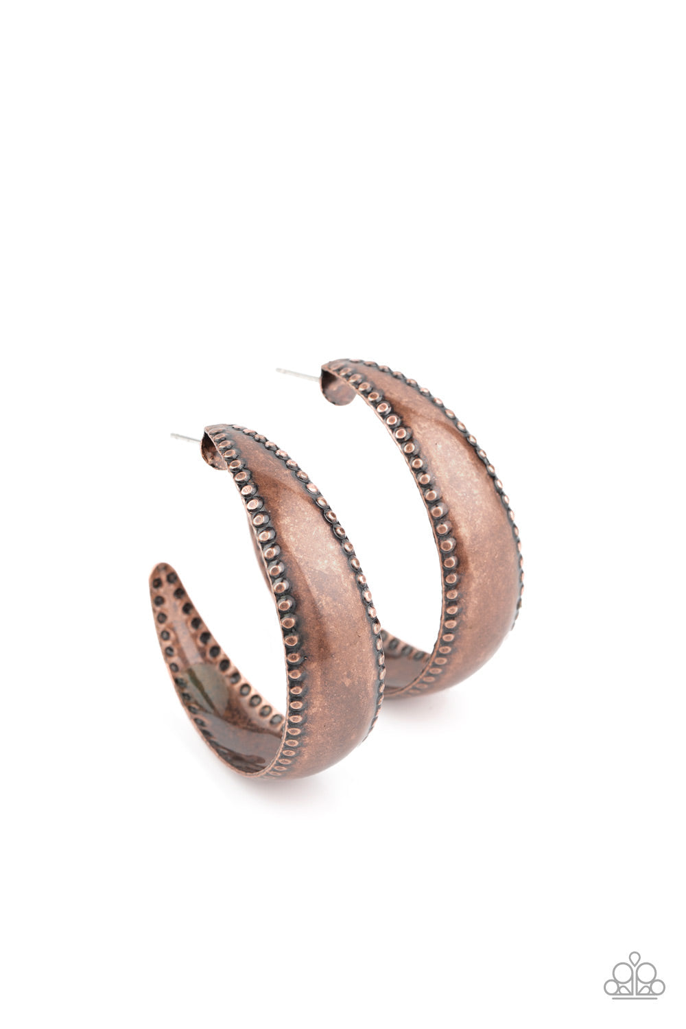 Burnished Benevolence Copper Earrings (Pinky 194)