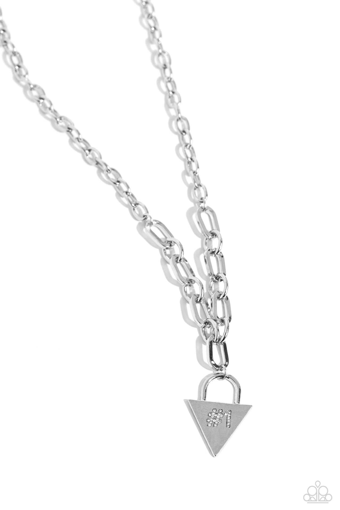 Your Number One Follower Silver Necklace (Pinky 141)