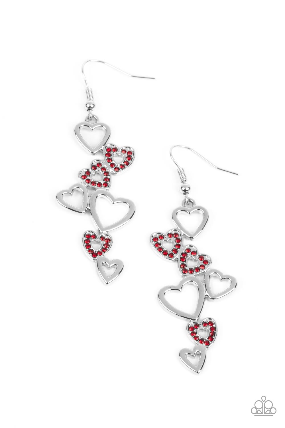 Sweetheart Serenade Red Earrings (Pinky 185)