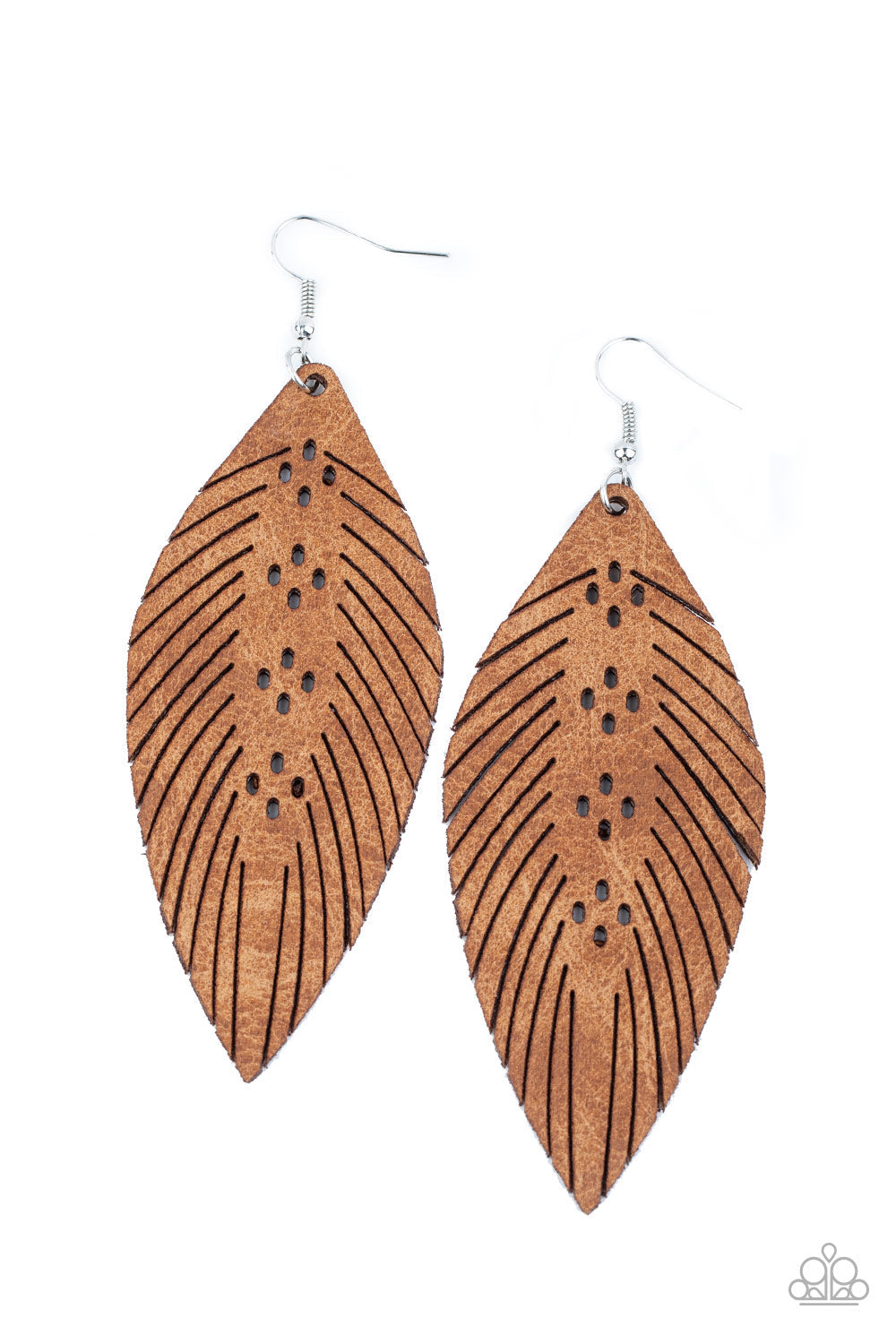 Wherever The Wind Takes Me Brown Earrings (Pinky 181)