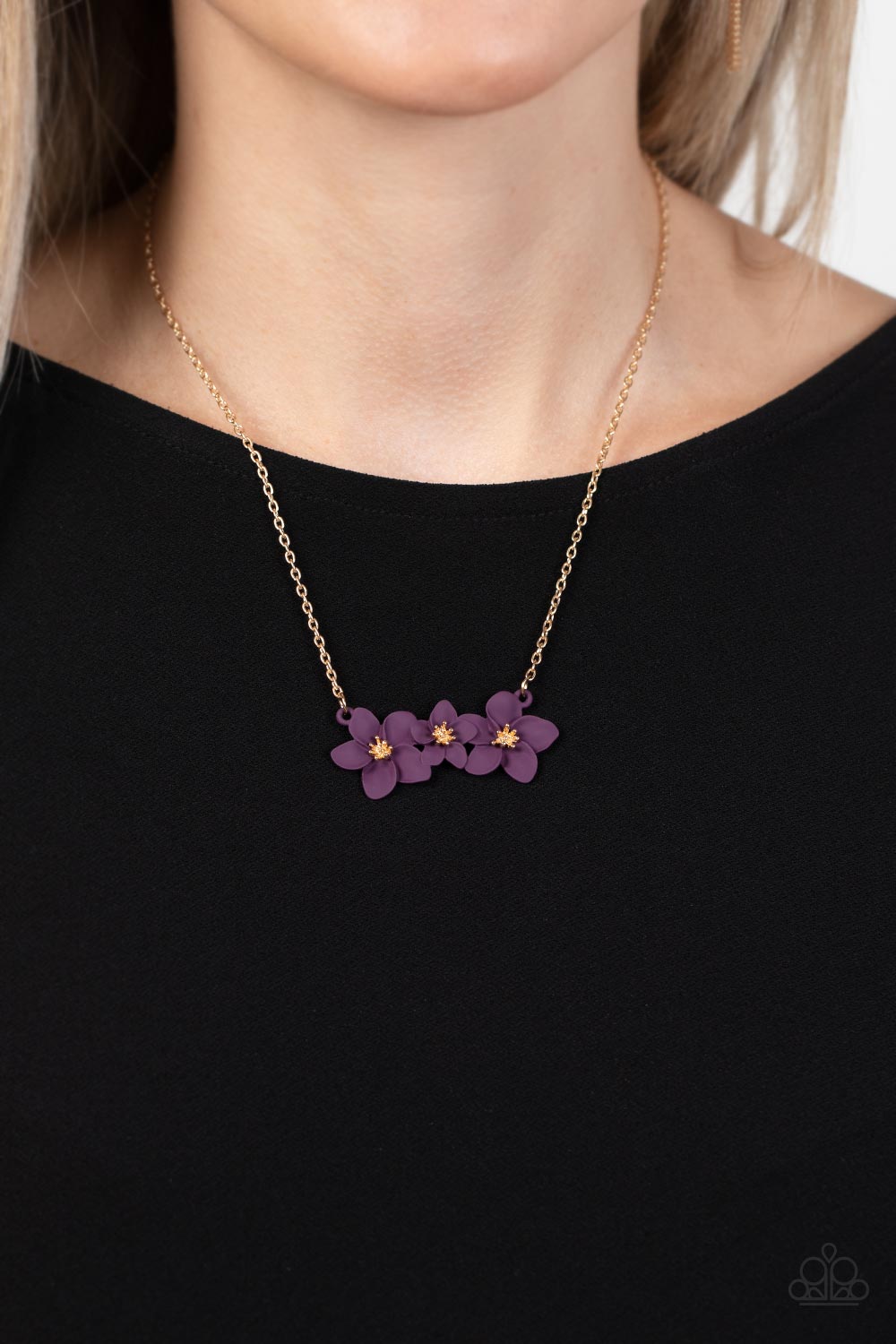 Petunia Picnic Purple Necklace (Pinky 157)