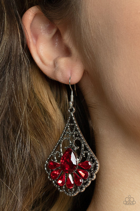 Exemplary Elegance Red Earrings (Pinky 127)