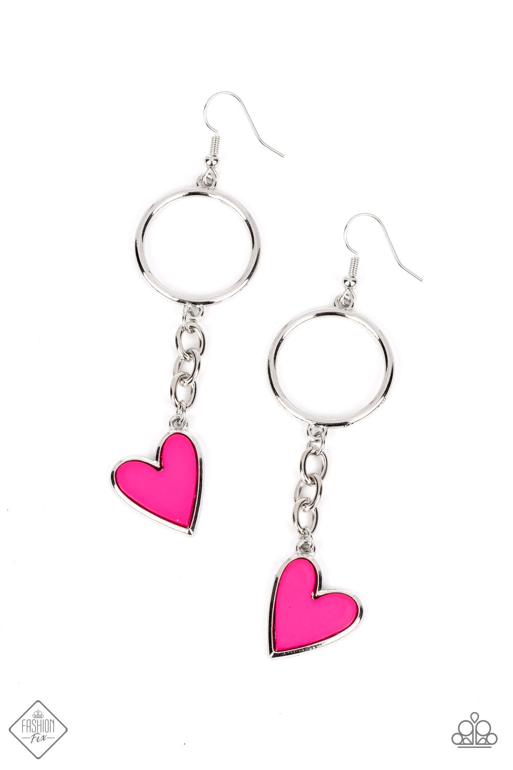 Don't Miss a HEARTBEAT Pink Earrings (PInky 101)