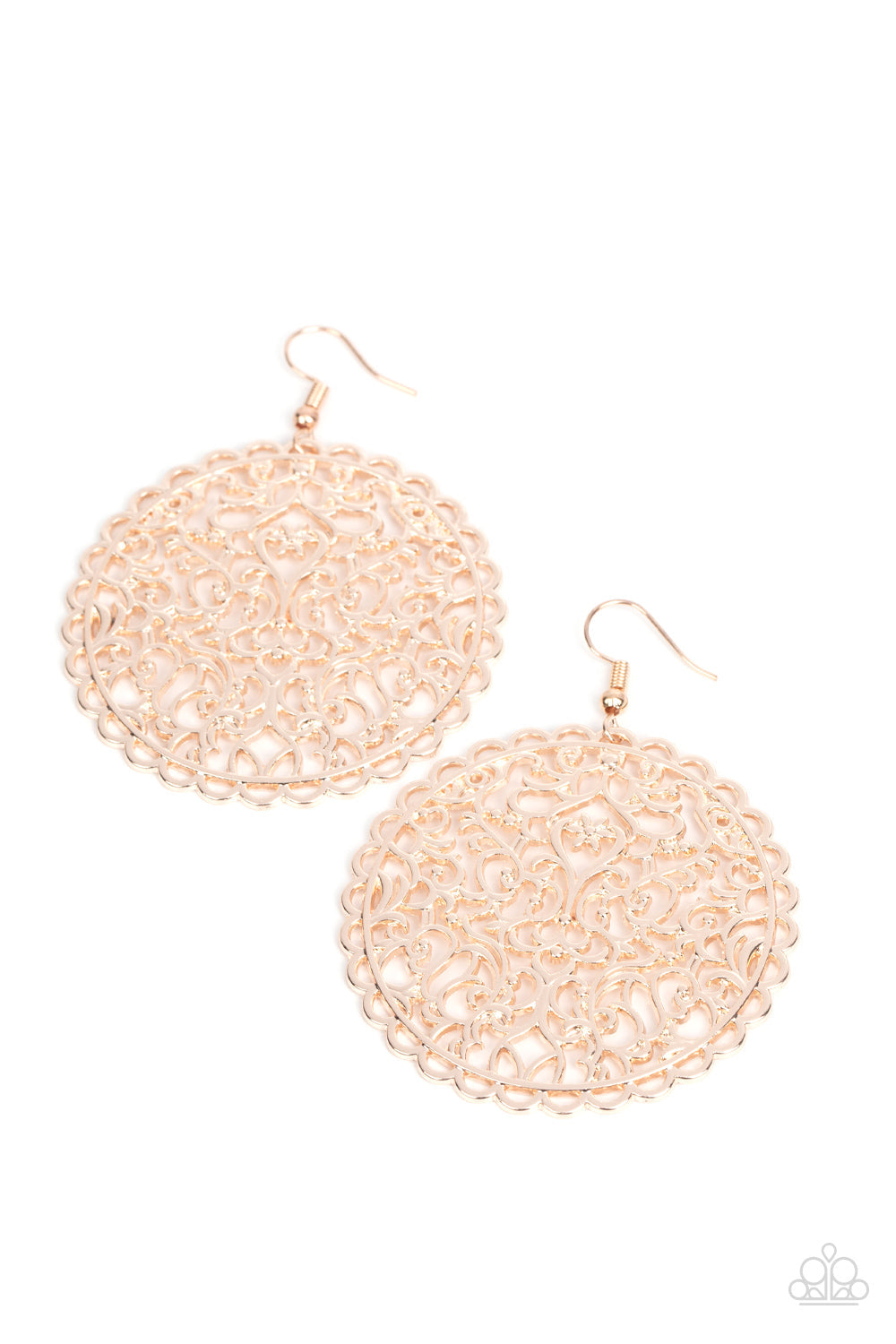 The Whole Nine VINEYARDS Rose Gold Earrings (Pinky 104)