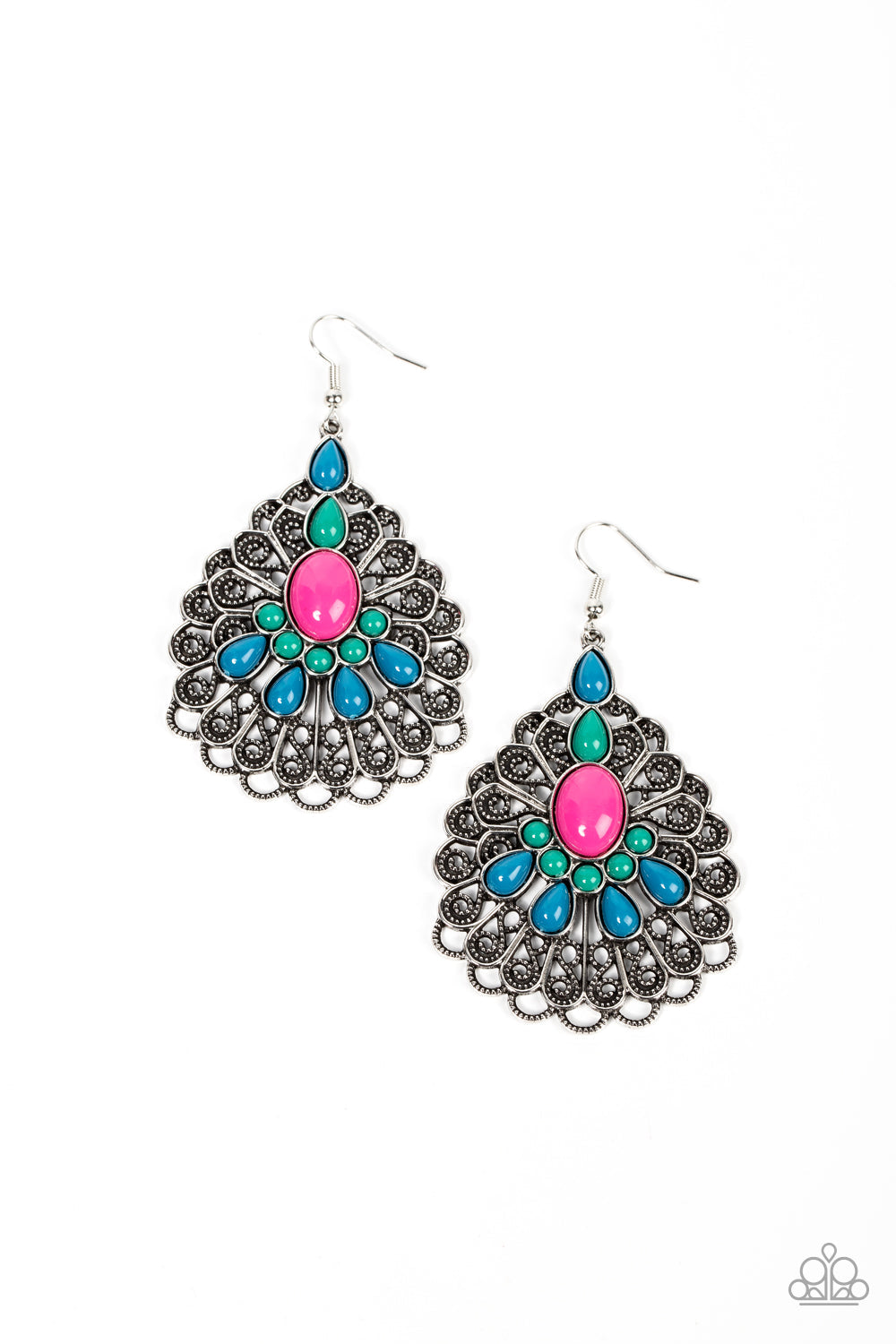 Peacock Prance Multi Earrings (Pinky 176)