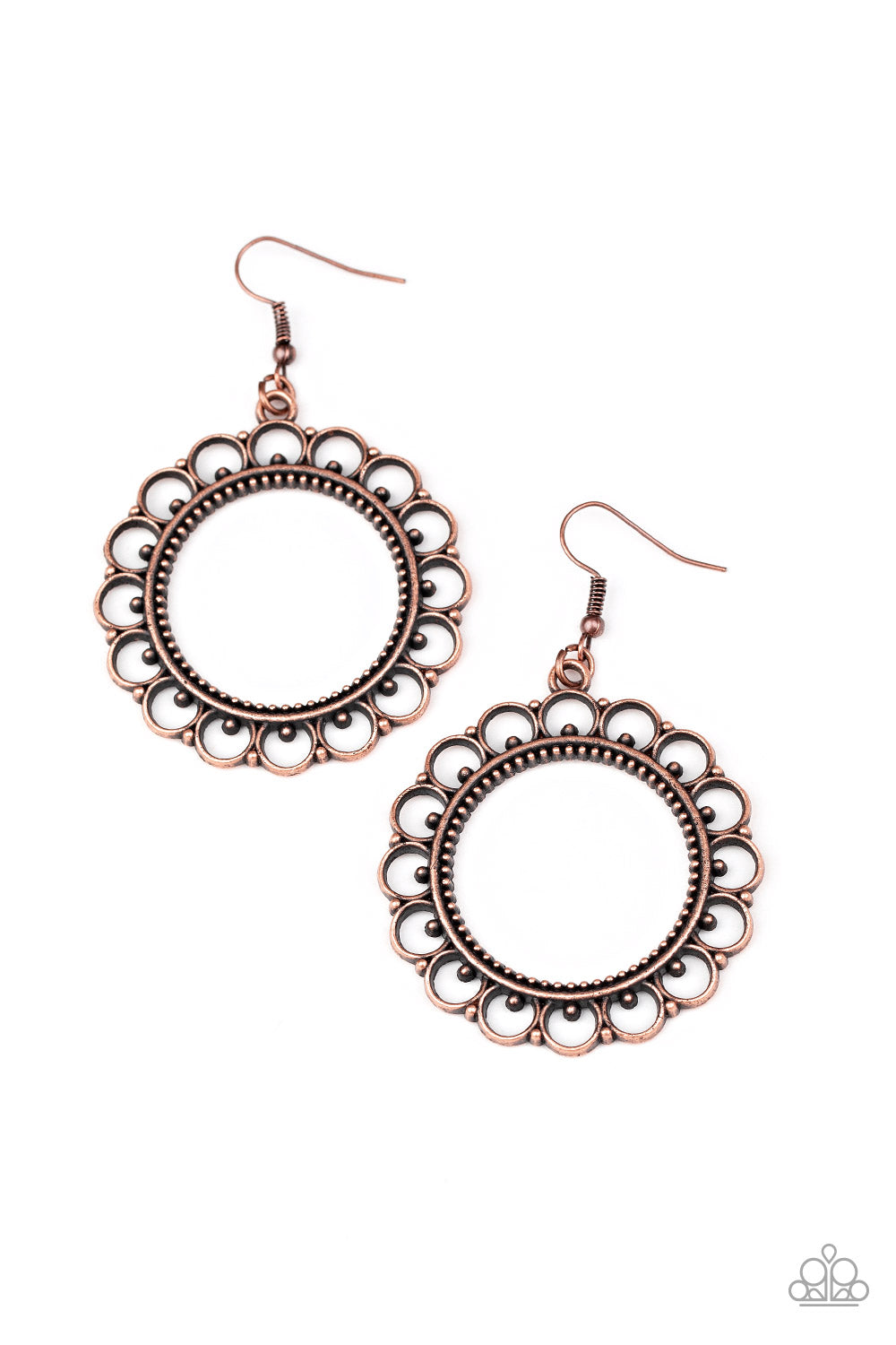 Sun Lounge Copper Earrings (Yellow 129)