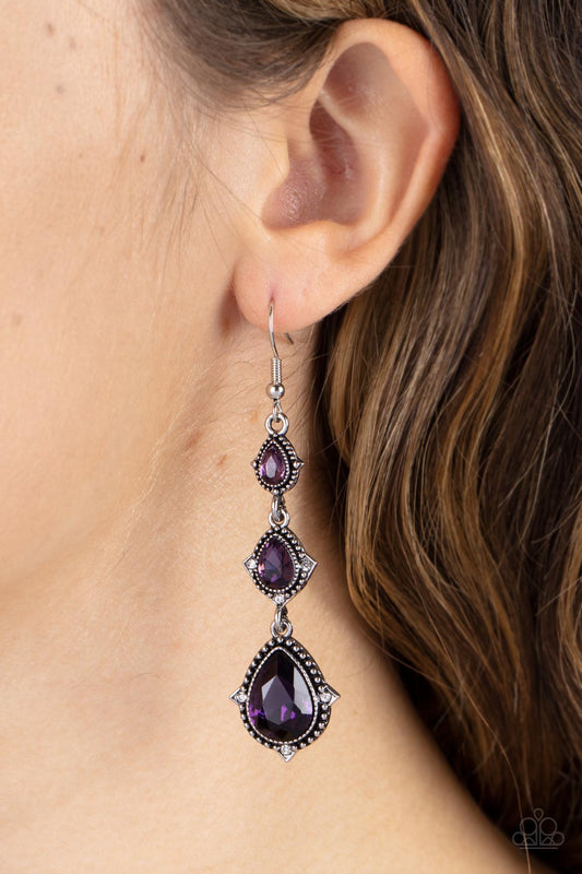 Prague Princess Purple Earrings (Pinky 1283)