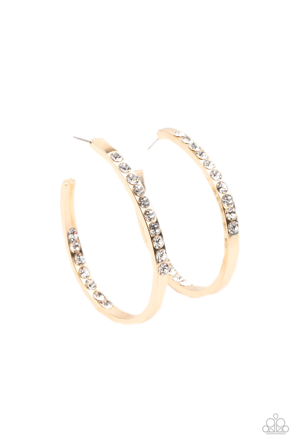 Borderline Brilliance Gold Earrings (Pinky 191)