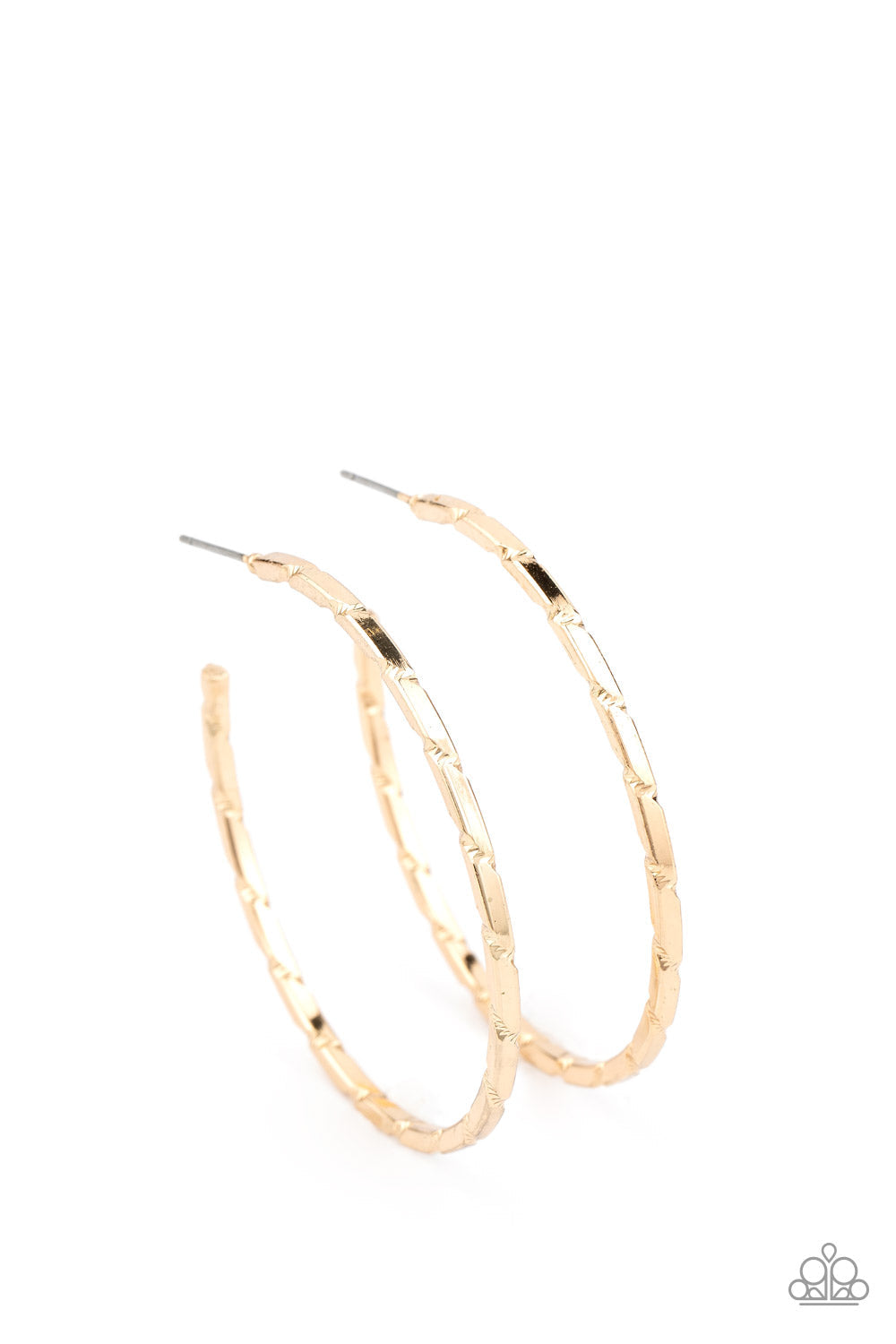 Unregulated Gold Hoop Earrings (Yellow 147)