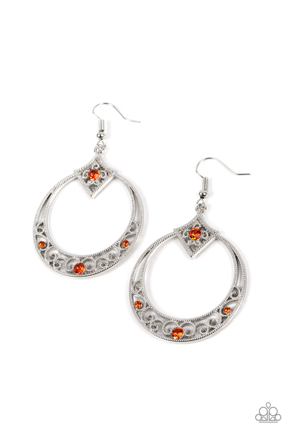 Royal Resort Orange Earrings (Pinky 142)