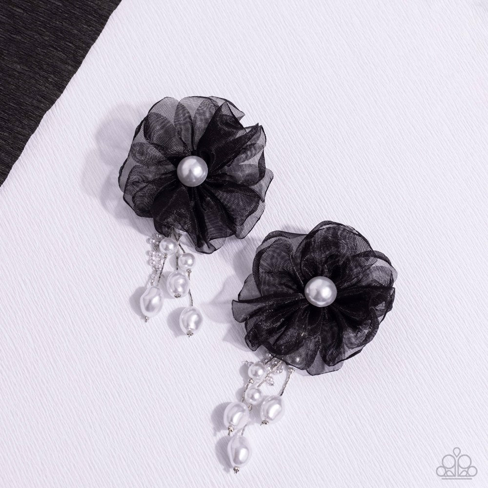 Dripping in Decadence Black Earrings (Pinky 102)