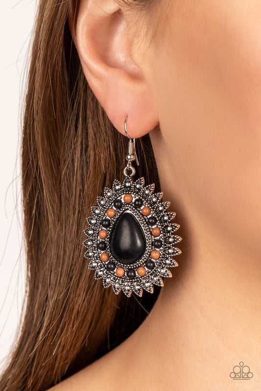 Sagebrush Sabbatical Black Earrings (Pinky 148)