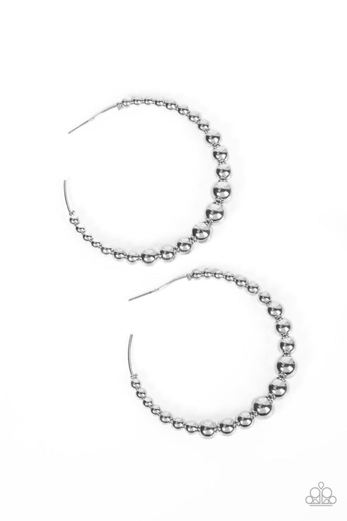 Show Off Your Curves Silver Earrings (Brown 1)