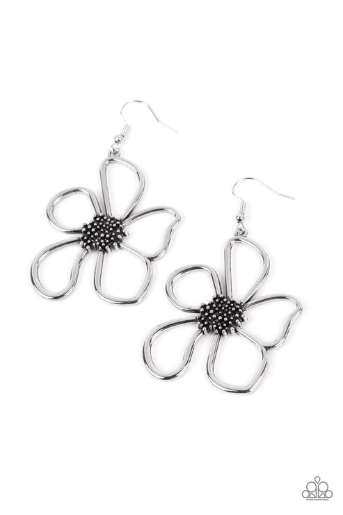 Wildflower Walkaway Silver Earrings (Brown 18)