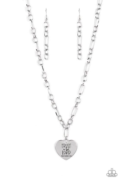 Perennial Proverbs Inspirational Silver Necklace (Brown 96)