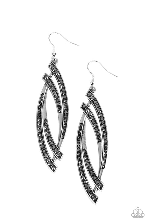 Twinkle for Two Silver Earrings (Orange 1075)