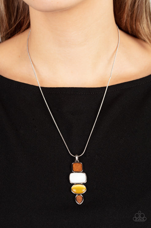 Elemental Energy Yellow Necklace (Orange 1030)