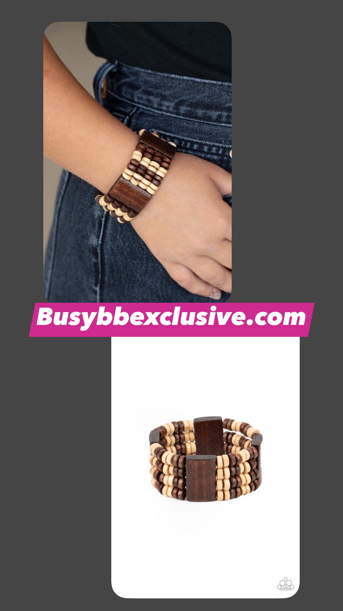 Aruba Attire Brown Bracelet (Orange 1085)