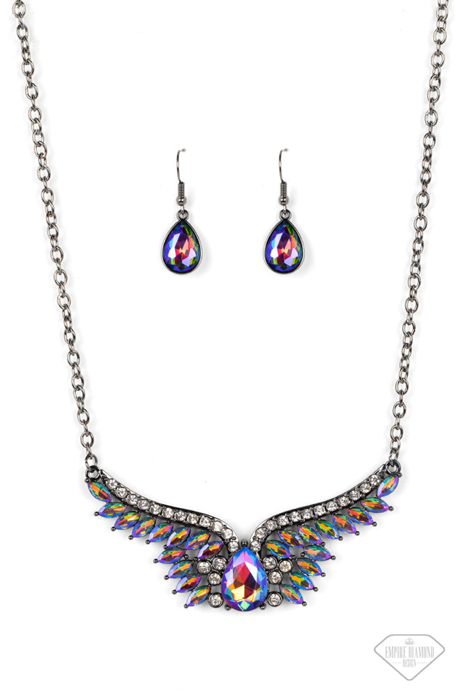 Smoldering Shimmer Multi Necklace (Yellow 1656)