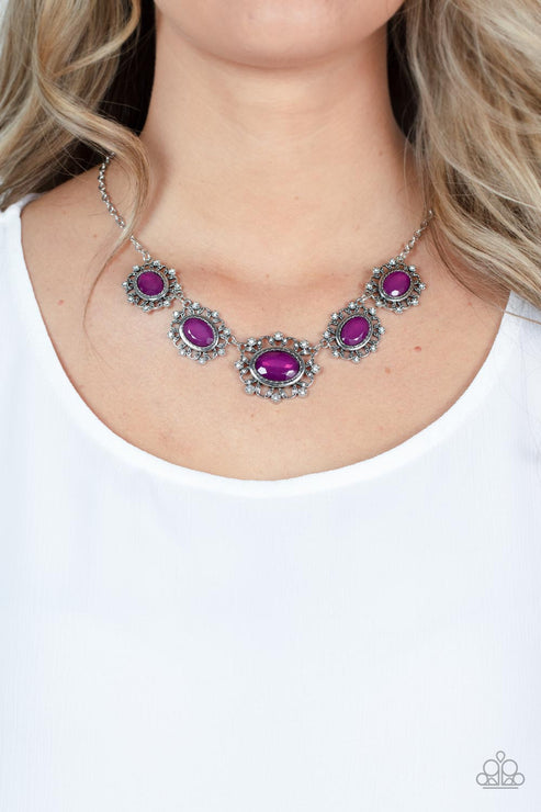 Meadow Wedding Purple Necklace (Green 24)