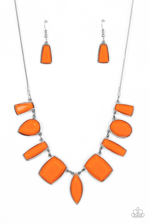 Luscious Luxe Orange Necklace (Orange 1413)