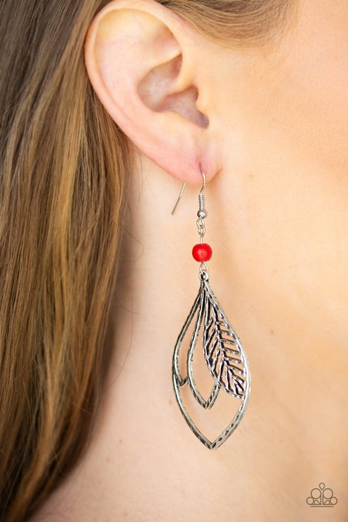 Absolutely Airborne Red Earrings (Red 97)