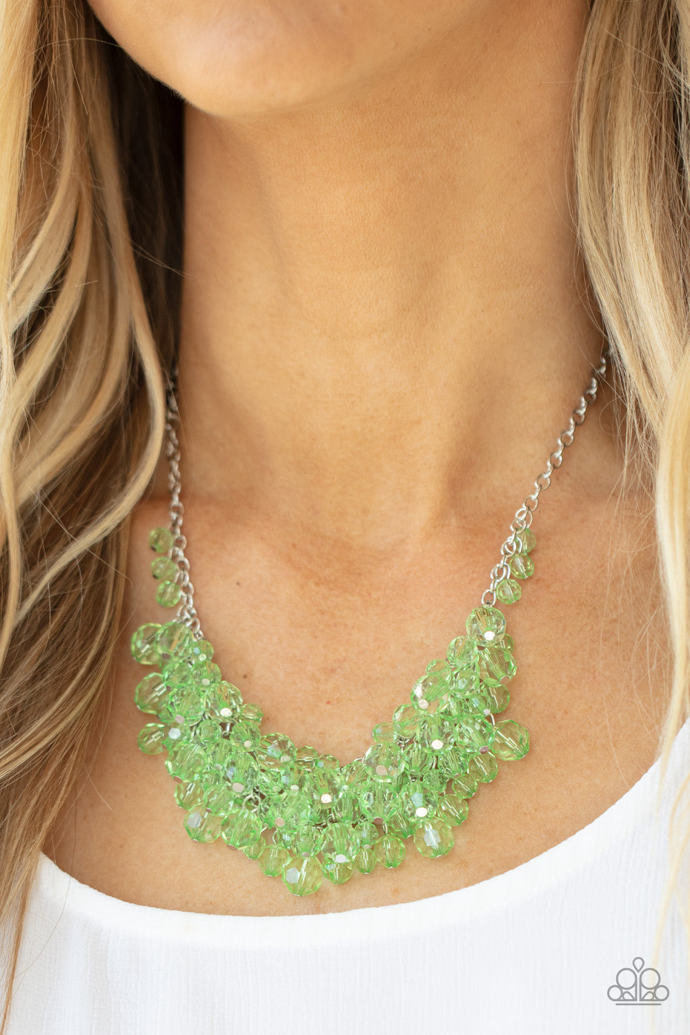 Let The Festivities Begin Green Necklace (Orange 1377)