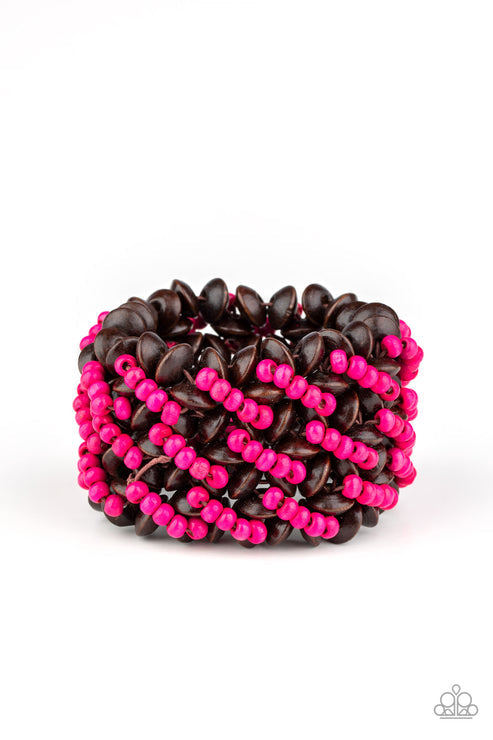 Cozy in Cozumel Pink Bracelet (Orange 1386)