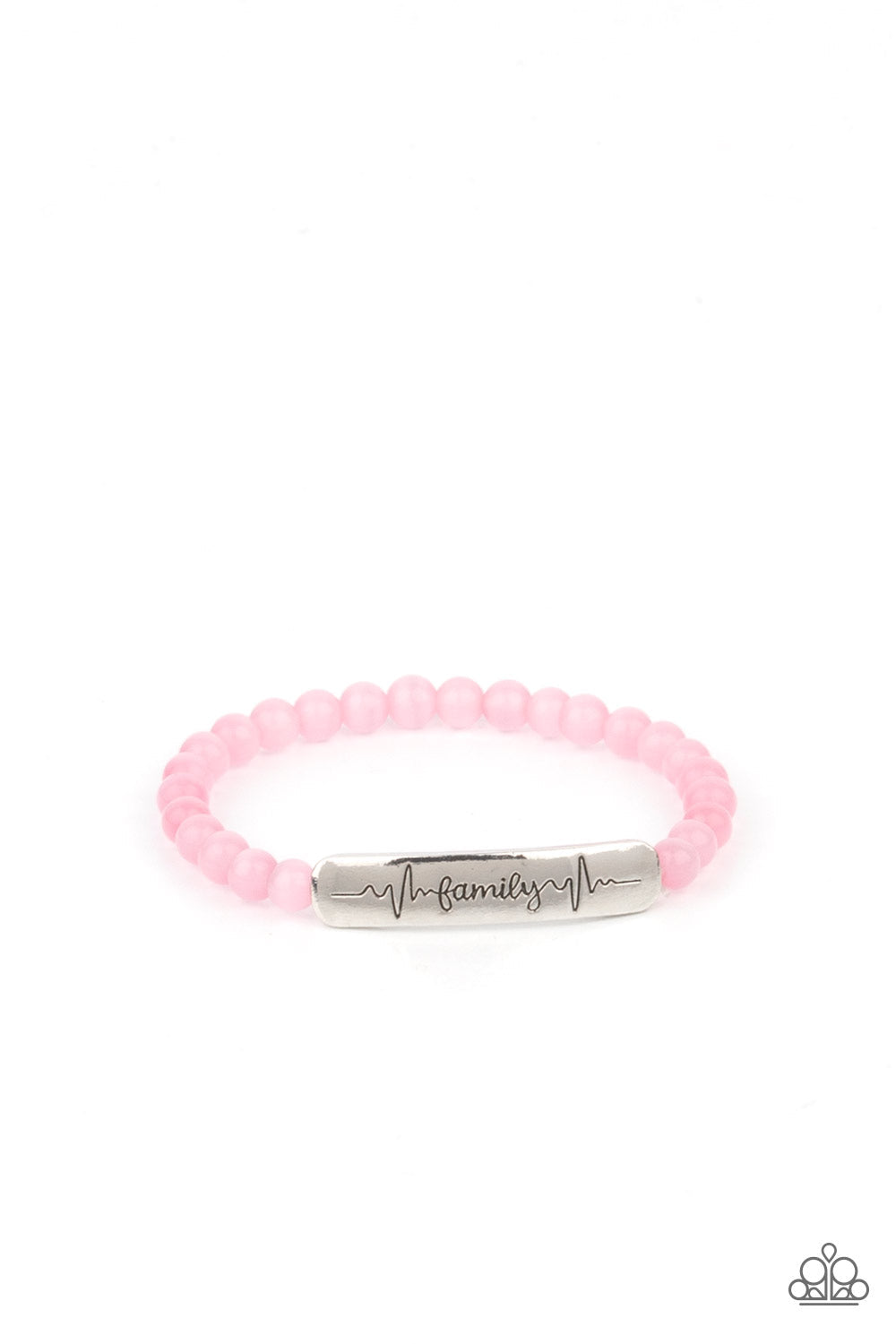 Family is Forever Pink Bracelet (Yellow 1590)