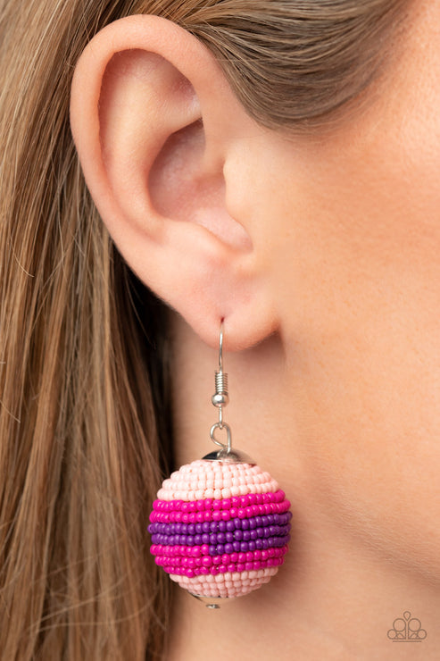 Zest Fest Pink Earrings (Orange 1173)