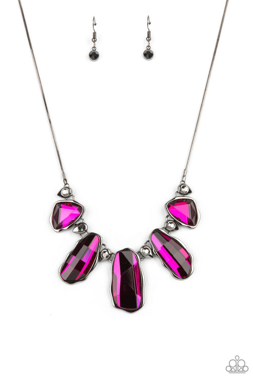 Cosmic Cocktail Pink Necklace (Purple 1008)