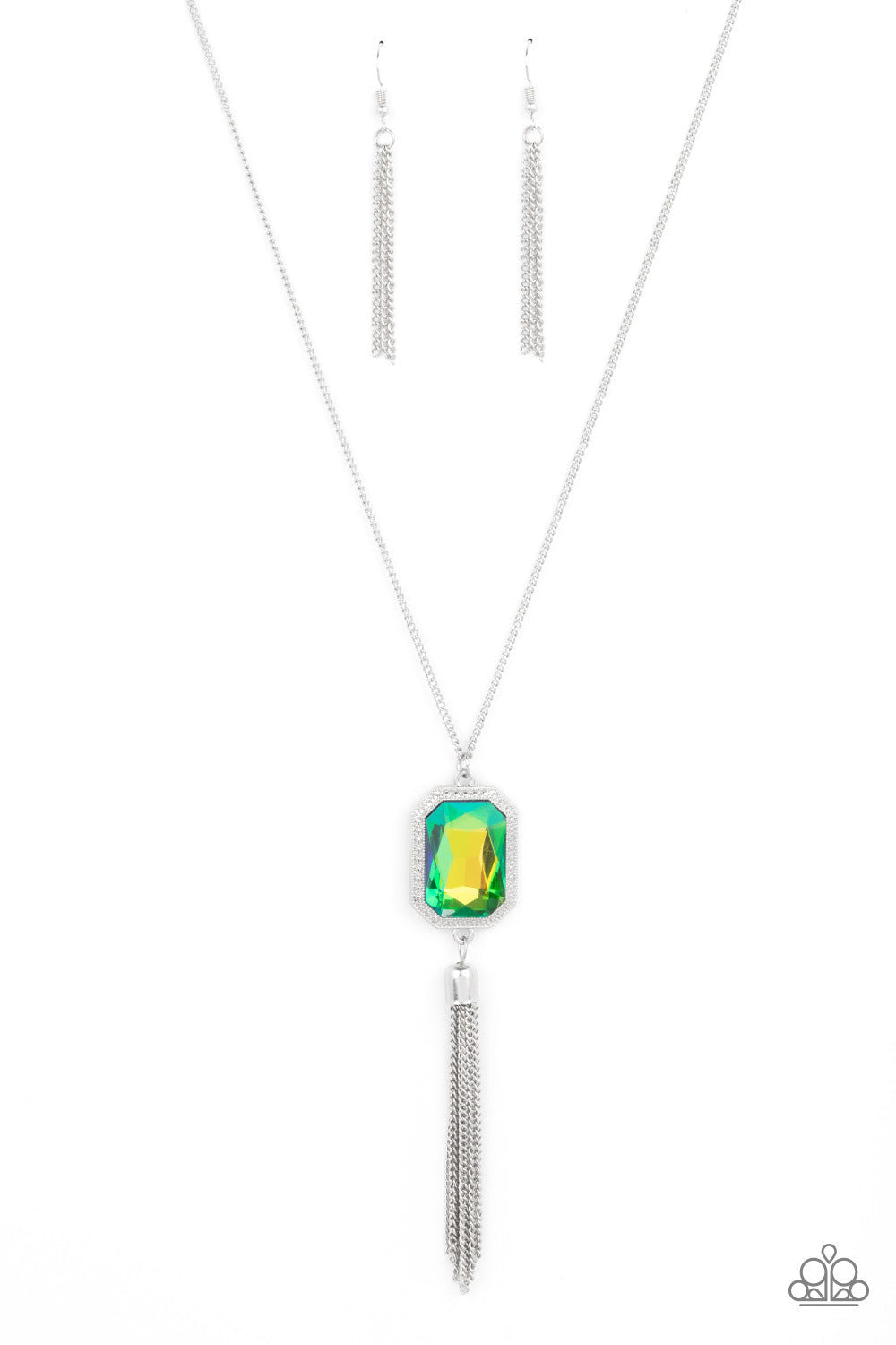 Blissed Out Opulence Green Necklace (Orange 1695)