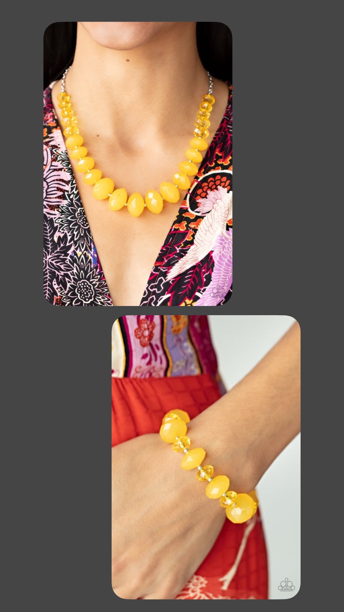 Happy-GLOW-Lucky (N) & Keep GLOWING Forward (B) Yellow Set (Orange 1071)