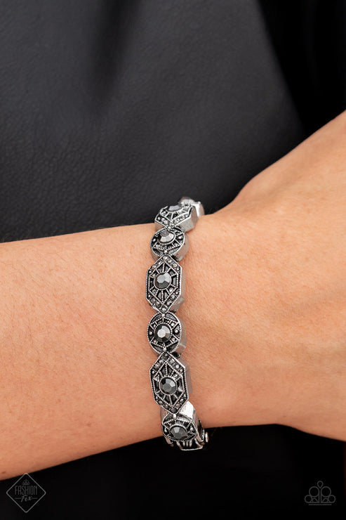 Eye-Opening Opulence Silver Bracelet (Orange 1541)