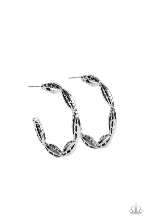 Eco Express Silver Hoop Earring (Orange 1986)