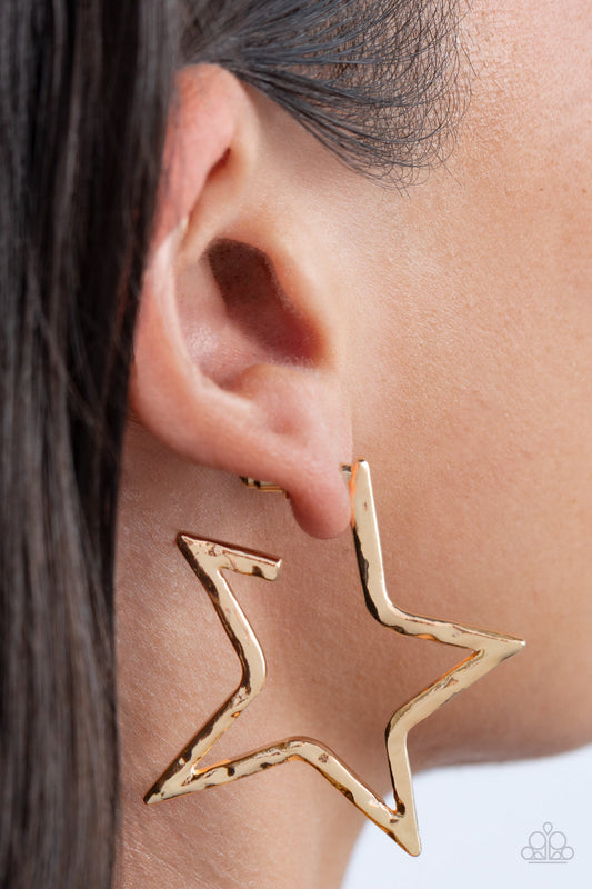 All-Star Attitude Gold Earrings (Yellow 113)