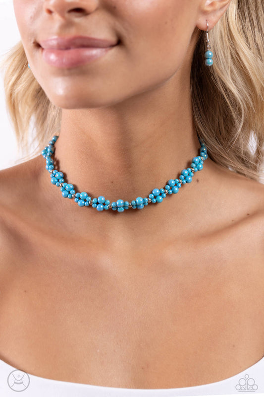 Dreamy Duchess Blue Necklace (Orange 1864)