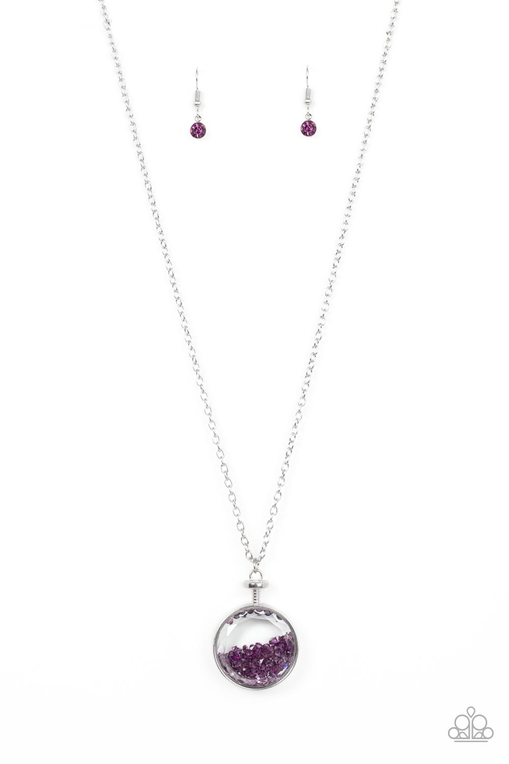 Twinkly Treasure Purple Necklace (Orange 1585)