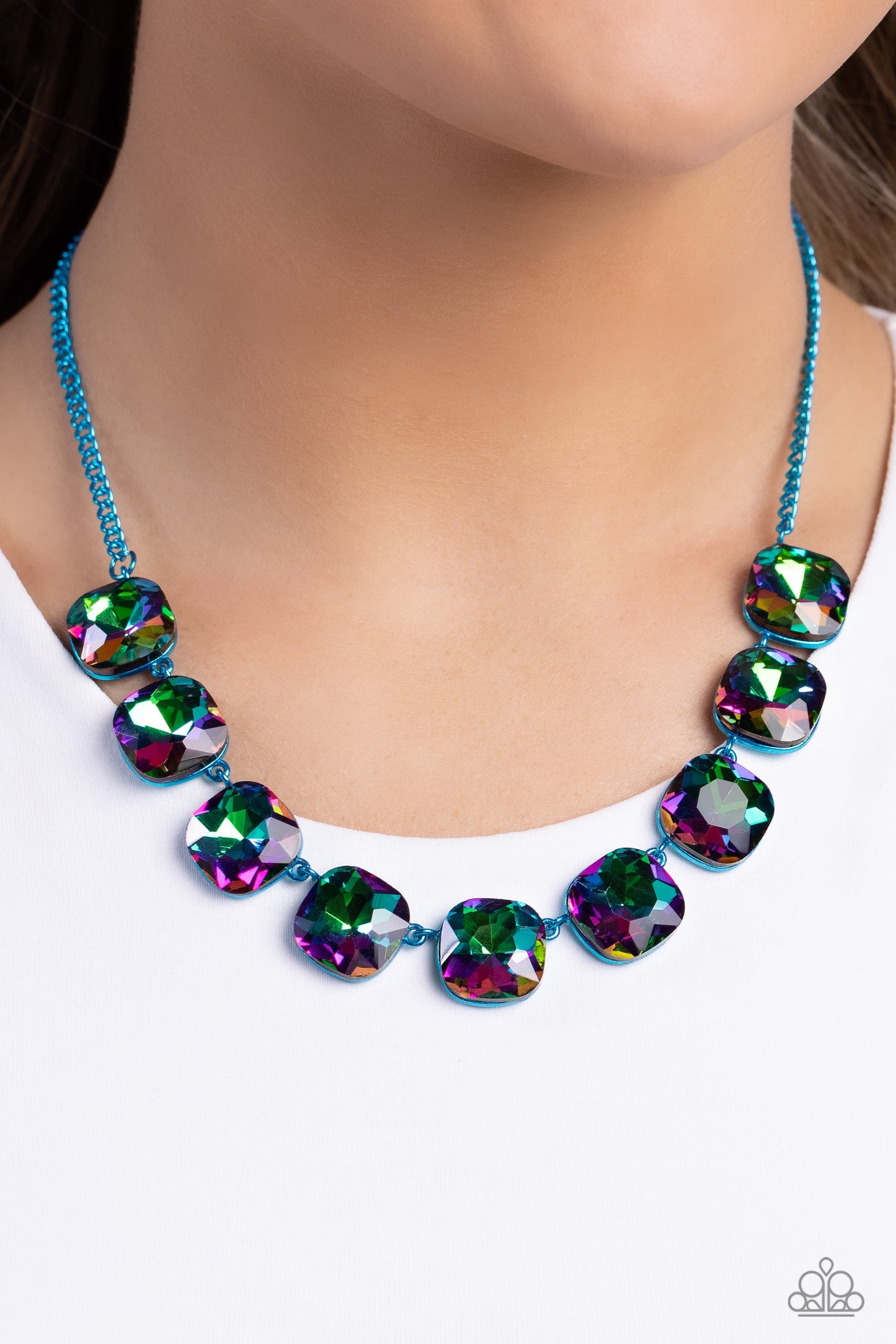 Emerald City Couture Blue Necklace (Orange 1457)