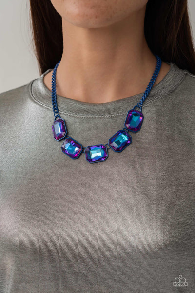 Emerald City Couture Blue Necklace (Orange 1457)