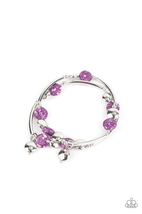 Terrazzo Territory Purple Bracelet (Orange 1130)