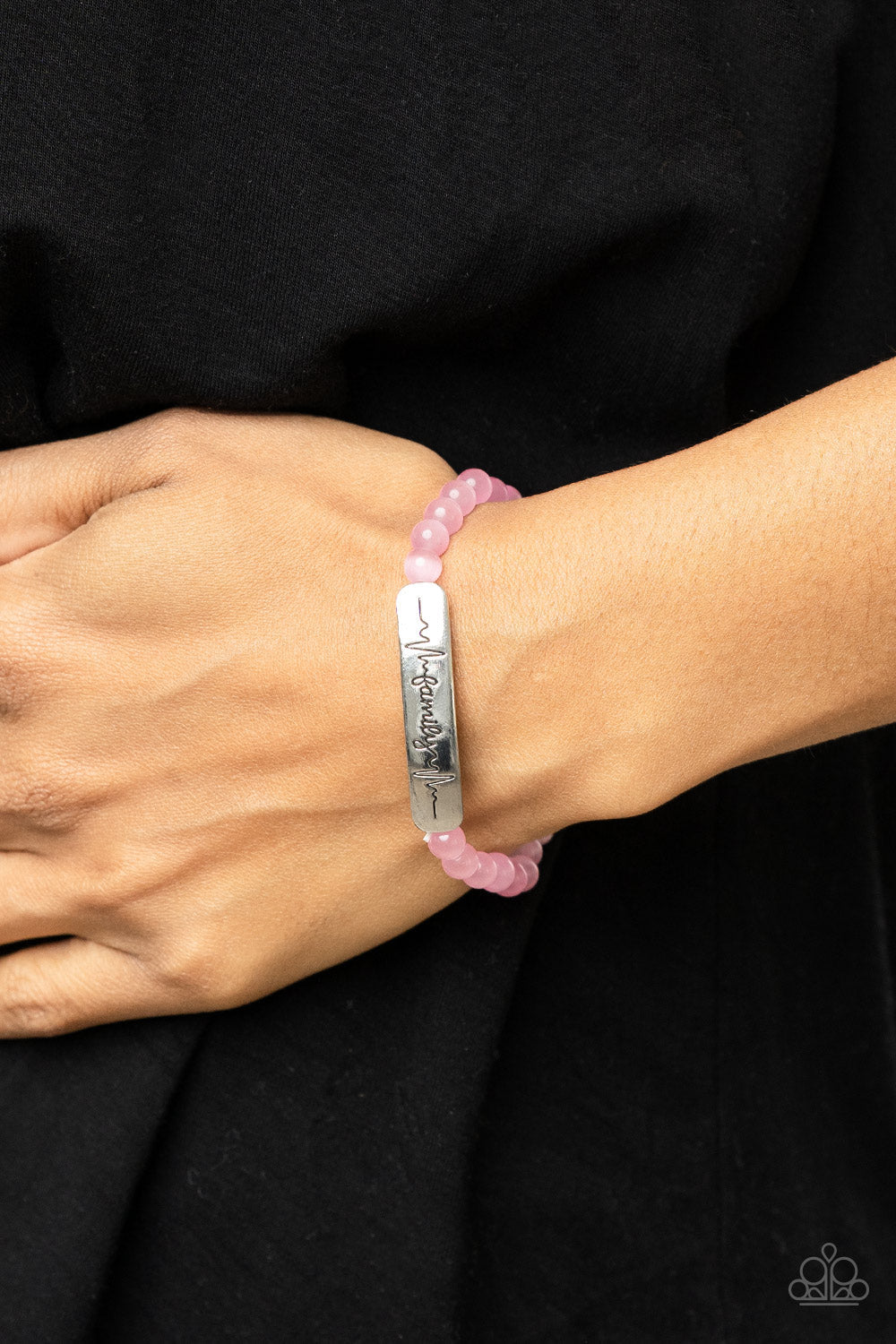 Family is Forever Pink Bracelet (Yellow 1590)