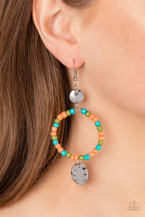 Cayman Catch Multi Earrings (Orange 1486)