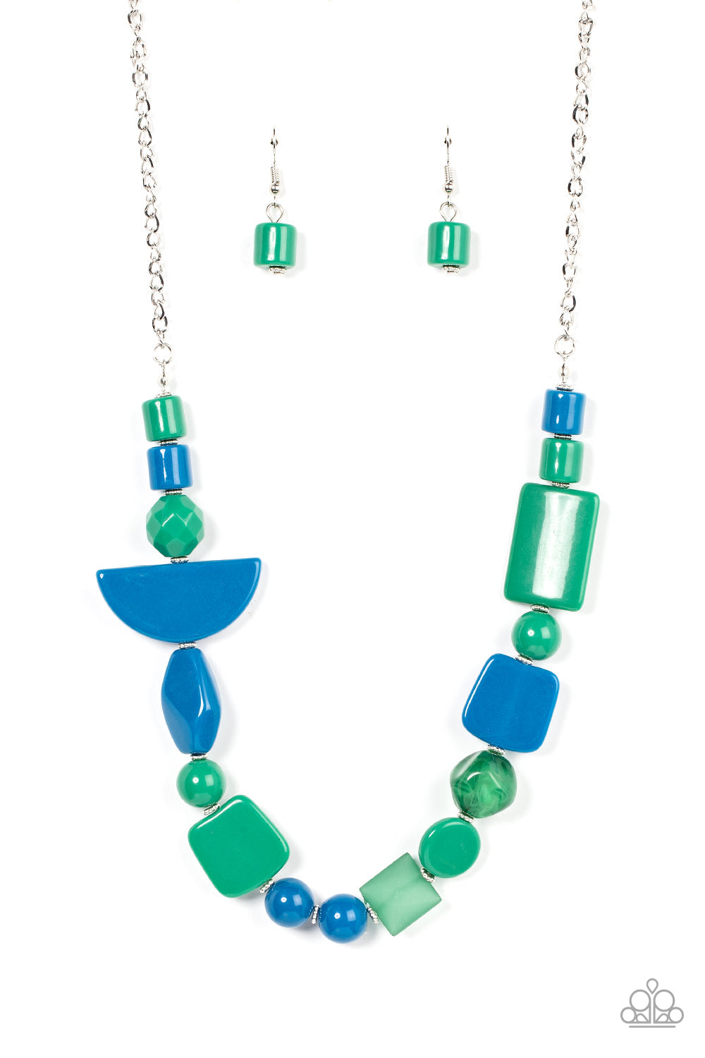 Tranquil Trendsetter Green Necklace (Orange 1795)